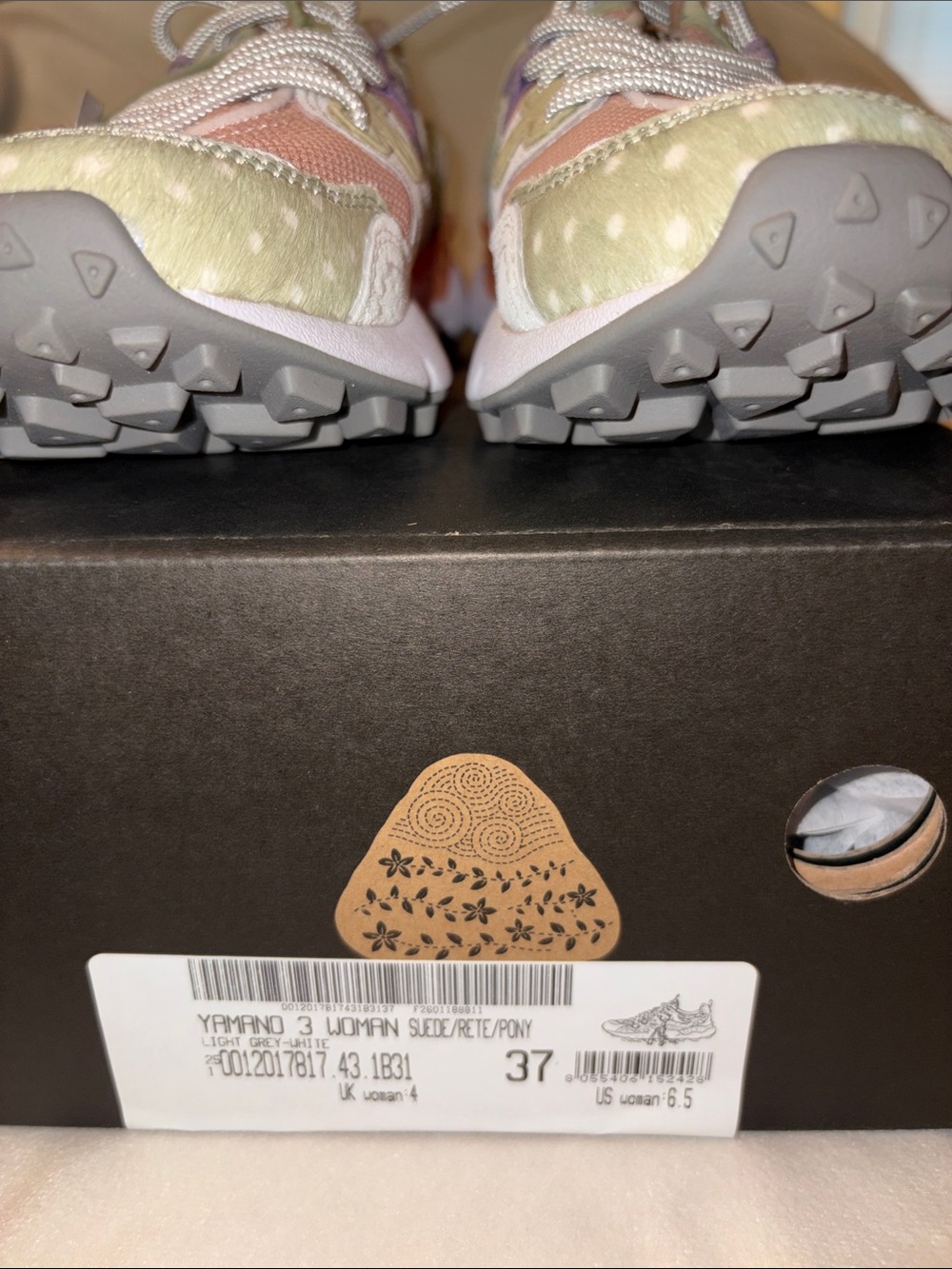 NWT Flower Mountain Yamano 3 Sneaker in LIGHT GREY-WHITE - Picture 8 of 14